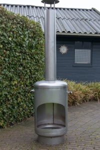 RVS Tuinkachel rond (1)